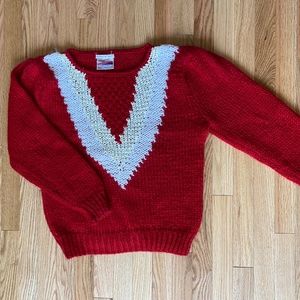 “Made Exclusively for Deb” Vintage Handmade Red Sweater